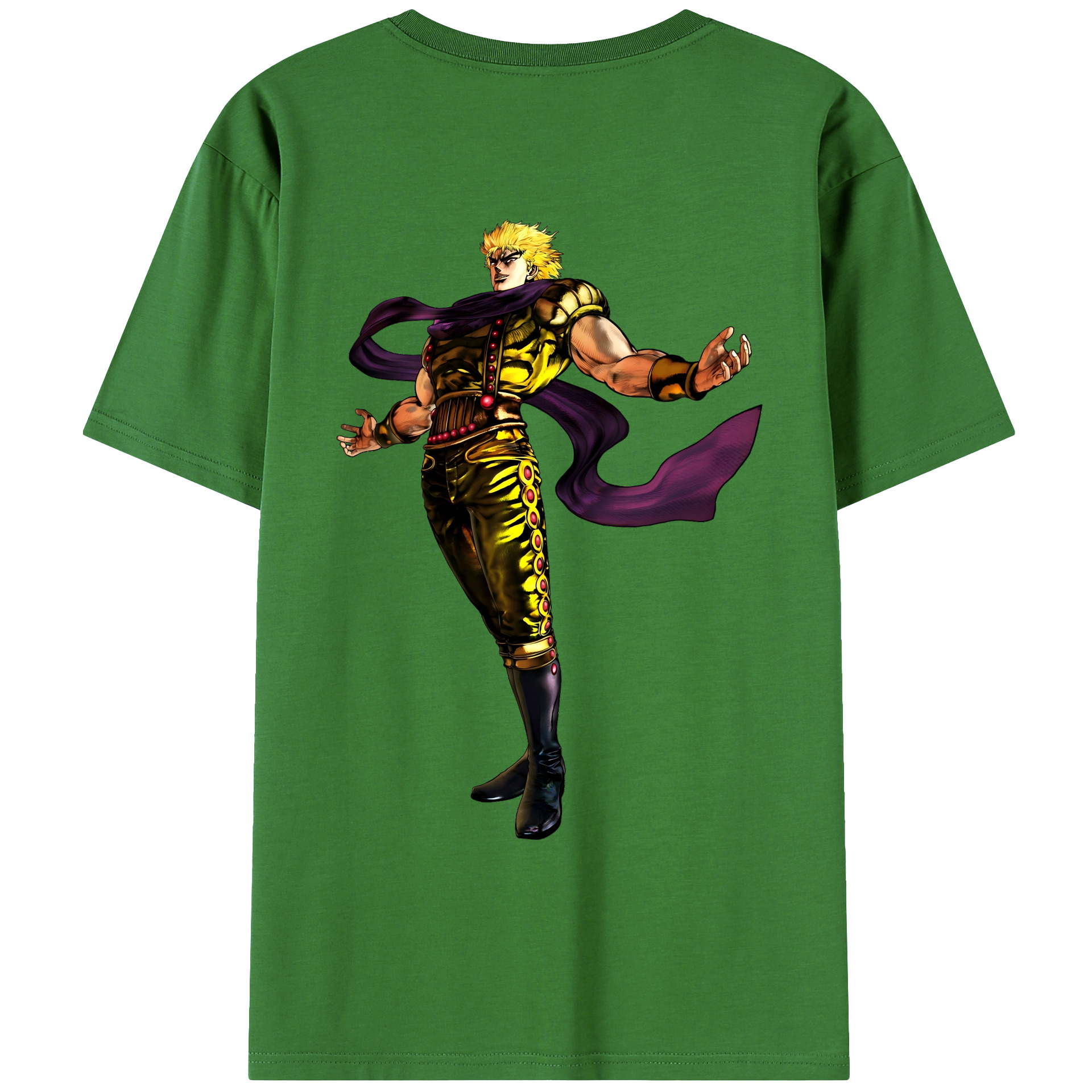（画像用） ジョジョの奇妙な冒険 ディオ?ブランドー JoJo's Bizarre Adventure Dio Brando レディース半袖Tシャツ(バックプリント)
